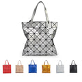 Matte Rhombus Folded Geometric Grid Single Shoulder Handbag