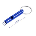 Aluminum Emergency Whistle with Keychain Ring