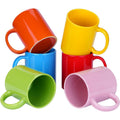 11oz Simple Ceramic Mug With Vibrant Colors