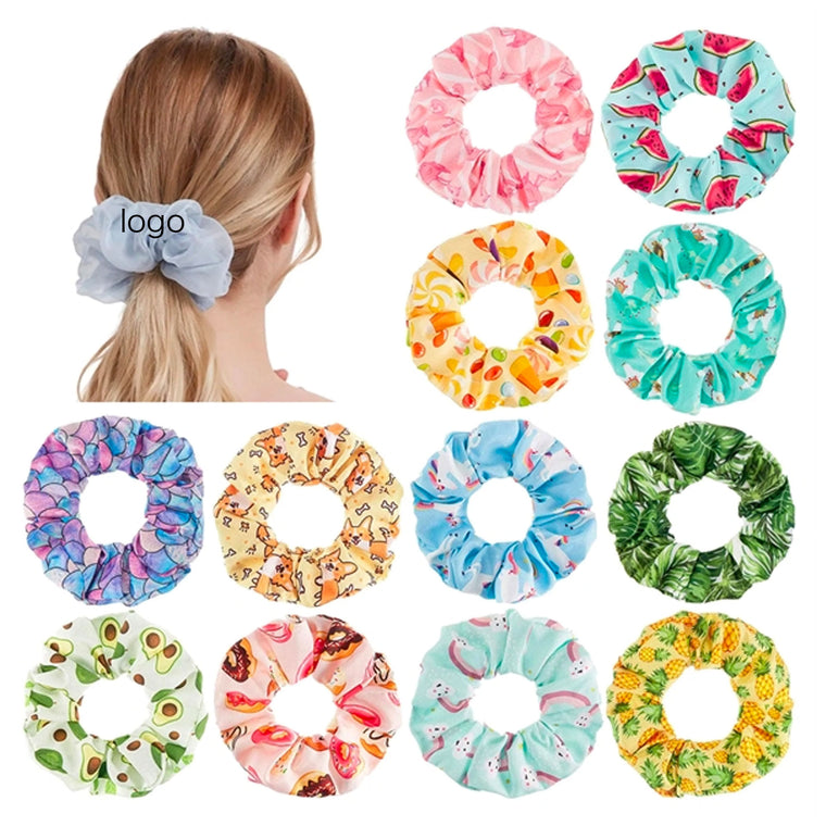Round Hair Scrunchies