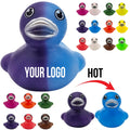 Custom Mini Color Changing Rubber Duck Baby Bath Toy