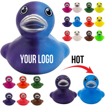Custom Mini Color Changing Rubber Duck Baby Bath Toy