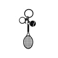 Fun Tennis Sport Keychain