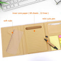 Tri-Fold Notebook with Sticky Notes