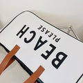 Minimalist Alphabet Canvas Bags