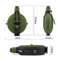 Foldable Silicone Camping Water Bottle With Compass