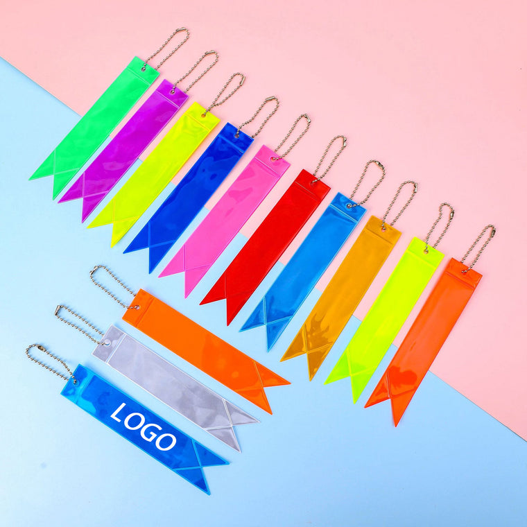 Colorful Reflective Safety Keychain Pendant