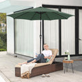 8.8' Adjustable Patio Umbrella & Market Umbrella With Base