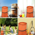 String Backpack With Zipper Pocket