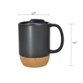 Coffee Mugs With Cork Bottom And Splash Proof Lid