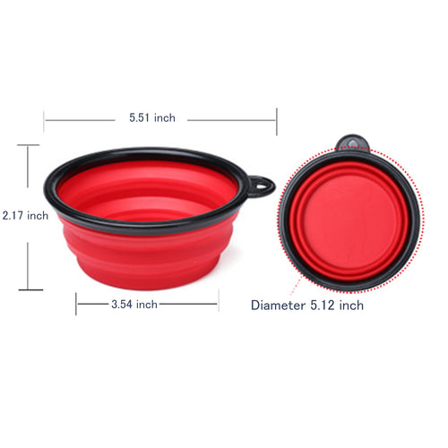 13.51Oz Collapsible Dog Bowls