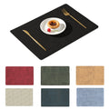 Double-Sided Fabric-Textured Leather Placemat