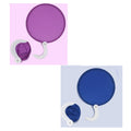 Foldable Round Hand Fans With Handle