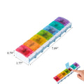 Rainbow Color Weekly 7 Day Pill Organizer