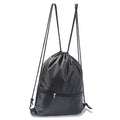 Polyester Drawstring Sports Backpack With Zipper Pocket