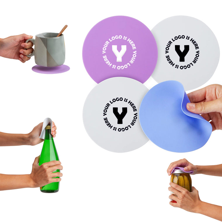 Round Silicone Coaster Opener