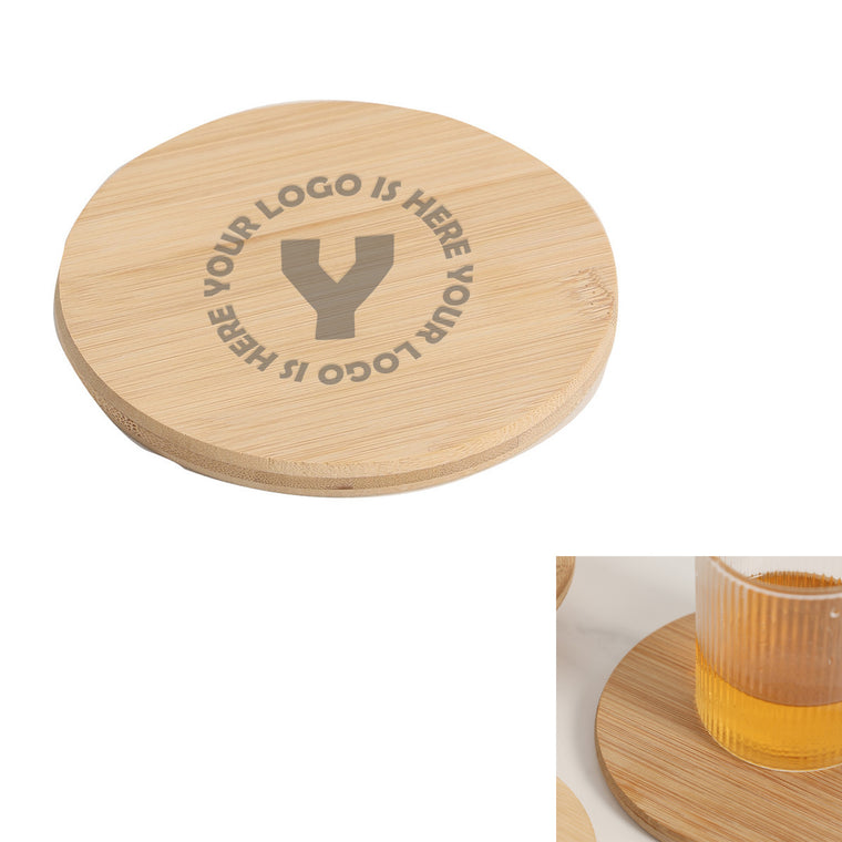 3.9In Bamboo Coasters