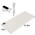 Heated Large Desk Mat PU Leather Warm Mouse Pad