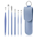 Portable Stainless Steel Ear Wax Removal Tool 6-Piece Set