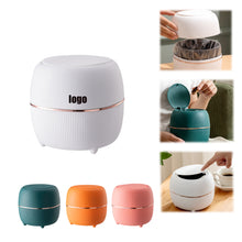 Compact Push Trash Bin—small And Efficient