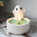 White Ghost Candle Holder