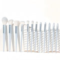 Set Of 12 Cosmetic Brushes With Full Bristle
