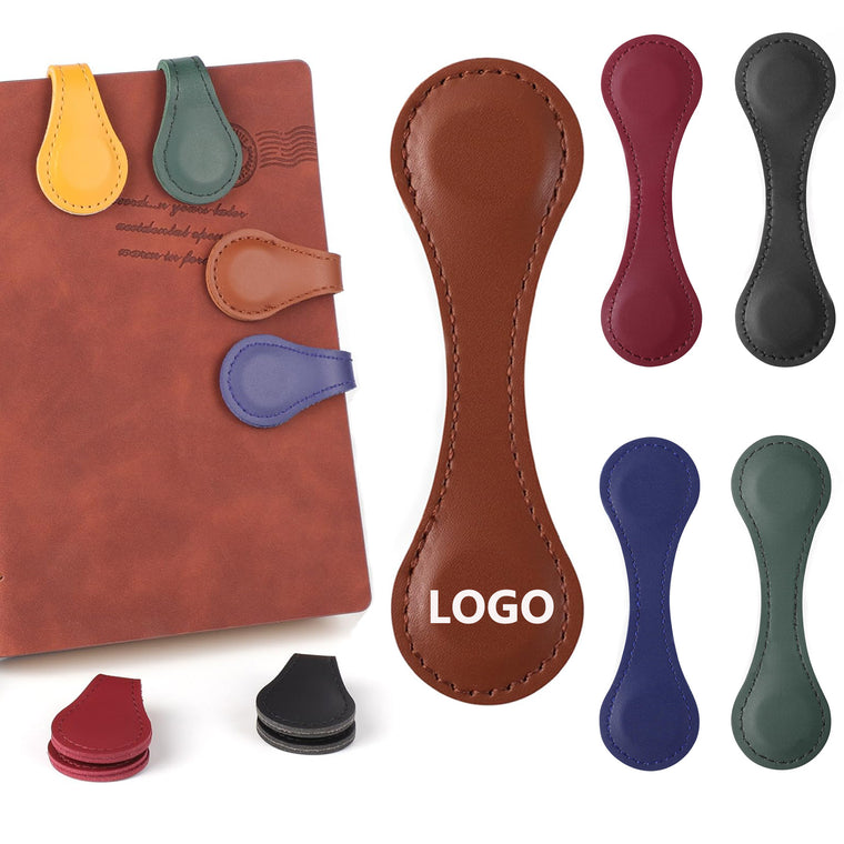 Vintage Leather Magnetic Book Clip