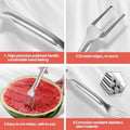 2-in-1 Watermelon Cutter and Fork - Dual-Head Fruit Tool