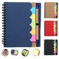 Wave Spiral Notebook With Pen