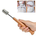 Wooden Handle Bread Slicing Knife Stainless Steel
