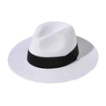 Wide Brim Straw Panama Roll Up Hat
