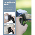 Golf Club Cleaner Brush with Retractable Hook