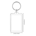 Full Color Custom Photo Insert Keychain