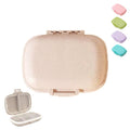 Wheat Pattern Travel Pill Storage Box
