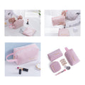 Four-Piece Flannel Cosmetic Bag Set