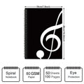 Custom Music Notebook 50 Sheets A4 Size