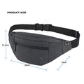 4 Zipper Pockets Waist Bag Large Capacity Crossbody Bag