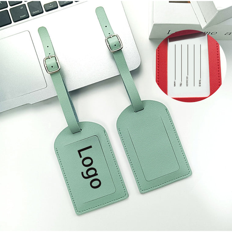 Pu Leather Luggage Tag With Custom Logo