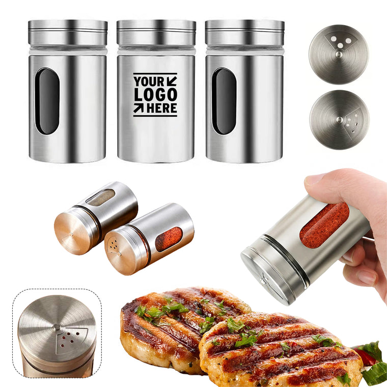 Stainless Steel Spice Jar With Shaker Lid