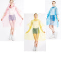 Travel Disposable Rain Poncho With Ball Case And Clip