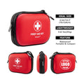 127-Piece Small Waterproof Hard-Shell Medical First Aid Kit