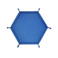 Hexagonal Velvet Dice Tray-Foldable Storage Case