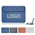 PU Leather Laptop Sleeve with Stand Function