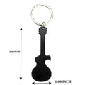 Guitar Shape Aluminum Bottle Opener Keychain