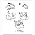 Collapsible Plastic Car Backseat Tray Desk With Cup Holder