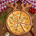 Solid Wood Plate With Antler Handles