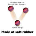 2.5'' Rainbow Rubber Bouncy Ball Kids Toy