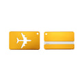 Airplane Aluminum Luggage Tag