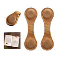Vintage Pu Leather Bone Shape Magnetic Bookmark