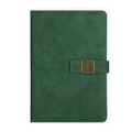 Window Lattice Snap Closure A5 PU Leather Notebook